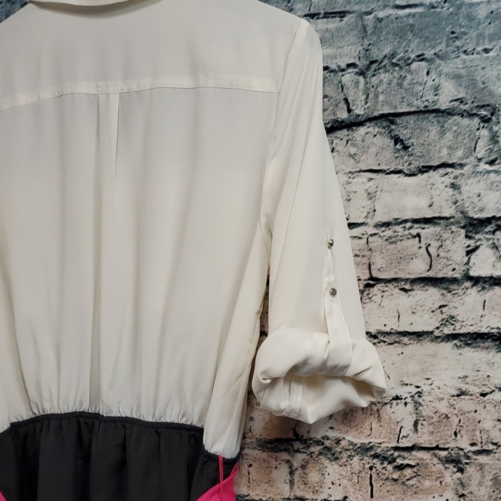 Express| Career Wear Retro Y2k 1990s Tuxedo Dress - image 7